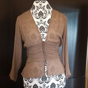 DKNY silk top size 6